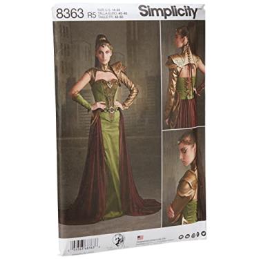 Imagem de Simplicity 8363 Fantasia feminina fantasia elfo Ranger Halloween e cosplay padrão de costura, tamanhos 14-22
