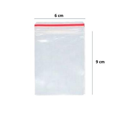 Imagem de Saco Transparente 6x9 Abre fecha Saquinho Sacola Plástico Fecho Zip 500 Unidades.