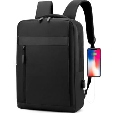 Imagem de Mochila Bolsa Executiva Notebook Reforçada Impermeável Masculino Feminino Cabo USB Moderna Trabalho Escola Viagens