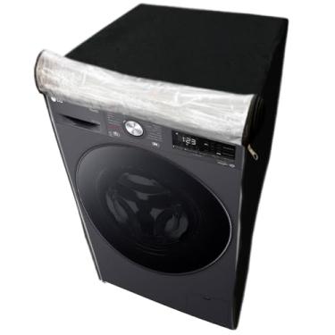 Imagem de CAPA PARA LAVA E SECA LG 14KG VC2 VC4 TRANSPARENTE FLEX (Preto)