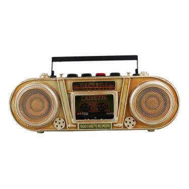 Imagem de Enfeite Miniatura Rádio Antigo Retrô Cofrinho Porta Moeda 36cm