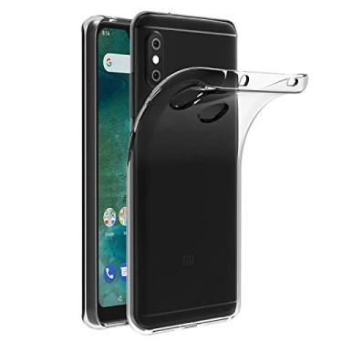 Imagem de Capa para Xiaomi Mi A2 Lite/Redmi 6 Pro (5,84 polegadas) MaiJin Capa Traseira Transparente de Gel de Borracha TPU Macio