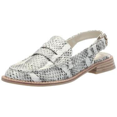 Imagem de Dolce Vita Mocassim feminino Hardi, Cinza/branco cobra em relevo, 36