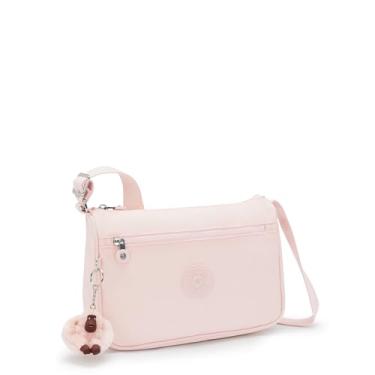 Imagem de Kipling Callie feminina, acessórios organizados, interior espaçoso, alça de ombro ajustável, bolsa de viagem de nylon, Areias rosa, 8.25''L x 7.75''H x 5''D