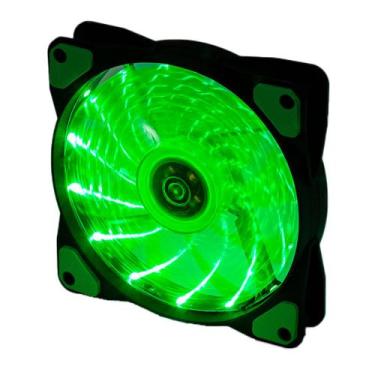 Imagem de COOLER CASE FAN MARVO SCORPION 120mm LED FN-10, VERDE