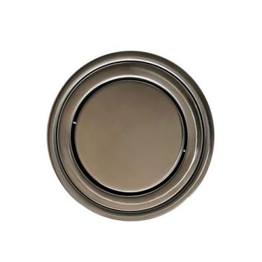 Imagem de Lixeira Pia Cozinha Embutir No Granito Em Inox 6lt 20X30 CM Tampa Gira