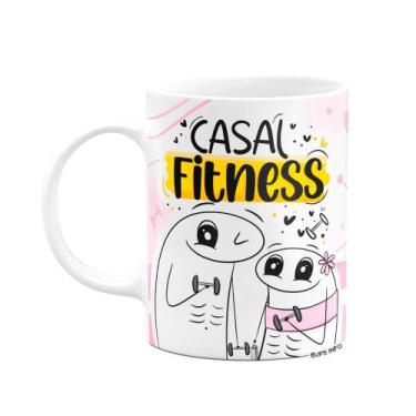 Imagem de Caneca Flork Namorados - Casal Fitness - BGPink - JPS INFO