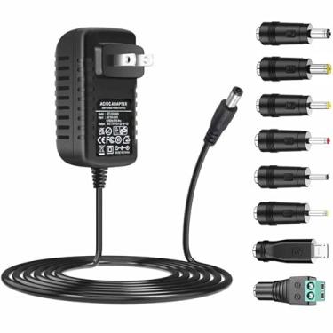 Imagem de Adaptador de CA universal de 9 V 2 A fonte de alimentação AC110 V a DC9 V controlador de alimentação com 8 tomada CC adaptador conversor conversor carregador transformador adaptador CA-CC (DC9