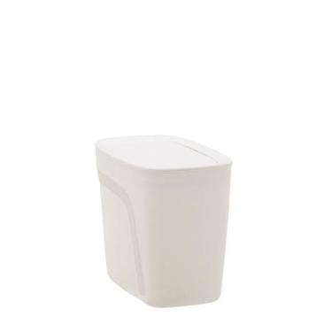 Imagem de Lixeira Tramontina Compact Branco Tampa Basculante 6,5 L