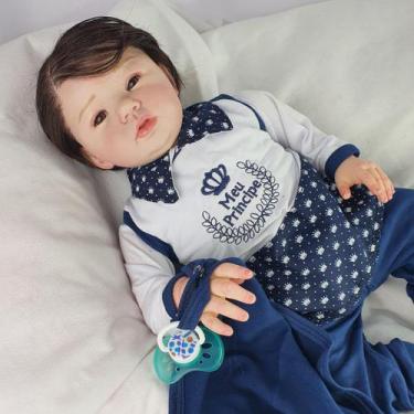 Imagem de Bebê Reborn Menino Recém Nascido Realista - Envio Imediato - Mundo Azu