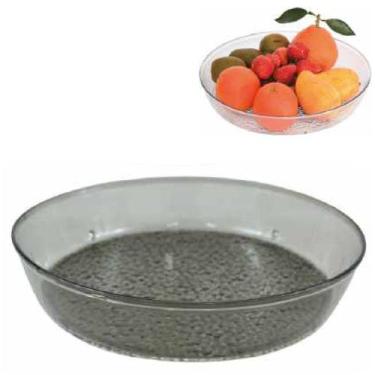 Imagem de Tigela Redonda Plástico 20cm Saladeira Fruteira Alimentos - Ami, Preto