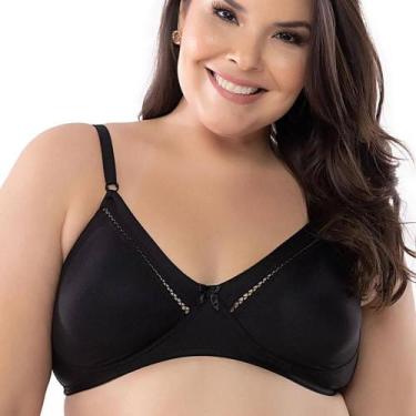 Imagem de Sutiã Básico DelRio 40614 Microfibra, Preto, 48