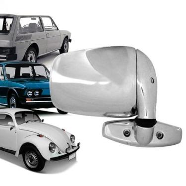 Imagem de Retrovisor Volkswagen Fusca Brasilia Variant Direito Cromado - Blawer