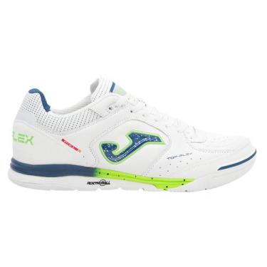 Imagem de Chuteira de Futsal Joma Top Flex Rebound Couro Profissional, 42, Branc