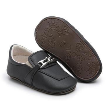 Imagem de Sapatinho Bebe Infantil Menino Batizado Mocassim - Bicho de Pé, Branco