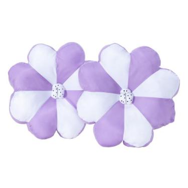Imagem de Almofda Flor (Par) Luxo - Gabi Flor, Lilas