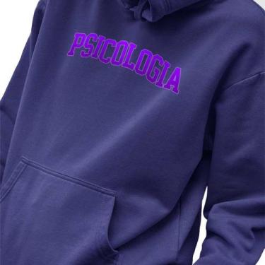 Imagem de Blusa Moletom Masculino Estampado College Psicologia em Algodão Fio 30