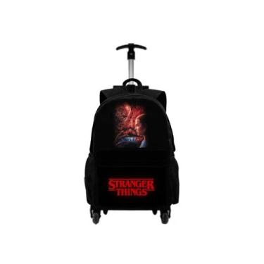 Imagem de Bolsa Mochila Escolar Para Criança Infantil Com Rodinha De Carrinho Pa