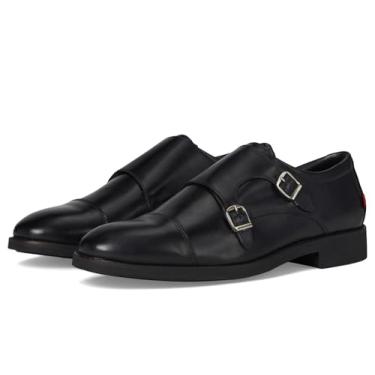 Imagem de Marc Joseph New York Mocassim masculino Fulton Street Monk-Strap, Napa preta, 43