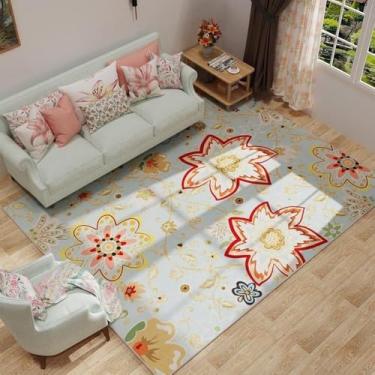 Imagem de Sala de estar Tapete Quarto Cabeceira Tapete Macio Baixo Pelúcia Estampa de Flores Mesa de Centro Área de Lazer Tapetes Pelúcia, SY1587, TD, 300x400CM