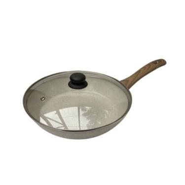 Imagem de Frigideira Indução ceramico  22 cm - Marmore com tampa vidro - Utensil