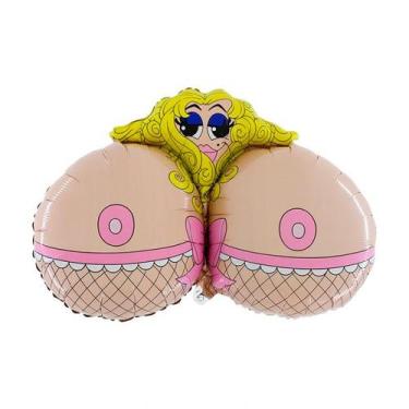 Imagem de Balão de Festa Metalizado 34'' 86cm - MR. BOOBIES - 1 unidade - Flexme