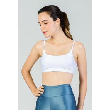 Imagem de Top Feminino Tecnologia Anti Suor Life Fitae, Branco, M