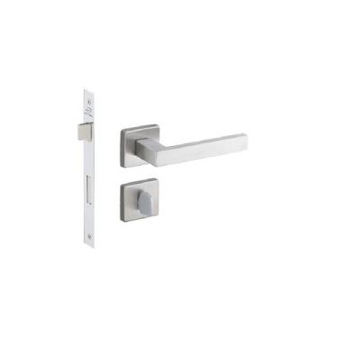 Imagem de Fechadura porta banheiro wc hato 2 imab inox escovado máquina 55mm