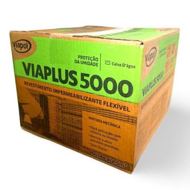 Imagem de Viaplus 5000 Argamassa Polimérica Flexível Componente A+B 18Kg Viapol