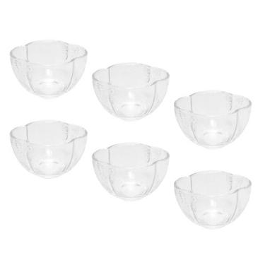 Imagem de Jogo c/ 6 Bowl de Vidro Borboleta Butterfly Cor Transparente Wolff 11X
