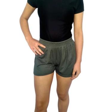 Imagem de Short Feminino Curto Soltinho Elástico Liso Canelado Pp ao Plus Size -