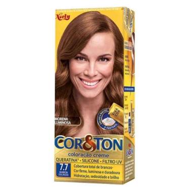 Imagem de Coloração Creme Cor&Ton 7.7 Marom Dourado Tabaco-Niely