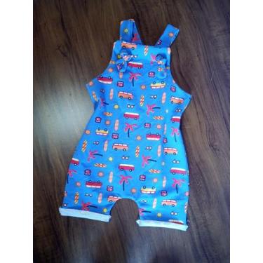 Imagem de Jardineira Infantil Menino e Menina - Santa Lorena, Carros azul, 3