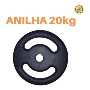 Imagem de Anilha 20Kg Mega Premium Ferro Fundido Pintada Academia/Casa - Anilhas