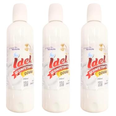 Imagem de Desinfetante de Uso Geral Concentrado Dovar 240ml Kit com 3 Unidades