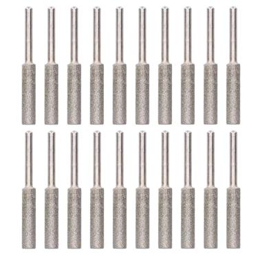 Imagem de Arquivo de Pedra de Serra de Corrente - Cabeça de Moagem de Rebarba de Afiador de Motosserra de 20 Unidades - Arquivo Eficaz e Prático para Processamento e Reparos - Feito de