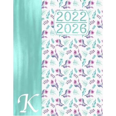 Imagem de Monograma Caligrafía K – Agenda Quinquenal 2022 - 2026 – Planificación Anual y Mensual: Regalo Calendario I Libreta de Direcciones I Planificador de Cumpleaños Español I Bucket List