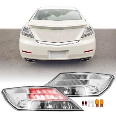 Imagem de Luz traseira USR 09-14 TL - Par de lâmpadas traseiras transparentes (esquerda + direita) - compatível com Acura TL UA8/UA9 2009-2014 todos os modelos/acabamentos, incluindo SH-AWD e base (todas as