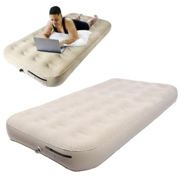 Imagem de Colchão Inflável, Colchão de Ar Queen Size Com Bomba, 75 X 40 X 8 pol., Capacidade de Peso de 550 Lb, à Prova de água Espessada, para Barraca de Viagem de Acampamento Ao Ar Livre