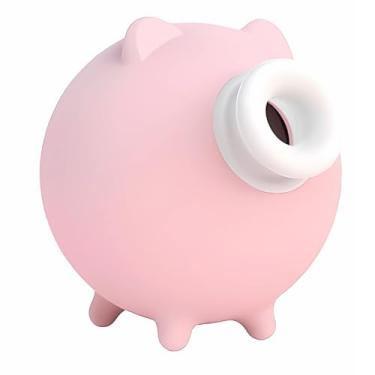 Imagem de Piggy S-Hande Porquinho Sugador de Clitóris 9 Intensidades Pulsação de Ar Recarregavél em Silicone (ROSA)