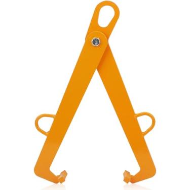 Imagem de Braçadeira de elevação de tambor tipo C, braçadeira reta de tambor de óleo, capacidade de carga de 499 kg, levantador de tambor de óleo de 55 galões para tambores de plástico e tambores de metal,