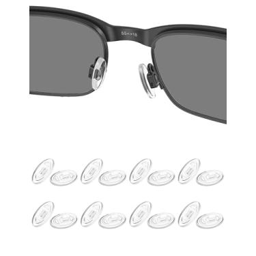 Imagem de HILEEN 8 pares de almofadas de nariz de substituição para Maui Jim Baby Beach/Kahuna/Kawika/Wiki Wiki/Mahina; peças de nariz para óculos de sol Oakley Whisker|WireTap|Half Wire 2.0|Crosshair 2.0