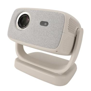 Imagem de Projetor Inteligente, Projetor Bluetooth 4K 1080P FHD Com Suporte Giratório de 180 °, Foco Eletrônico, Correção Automática, Projetor Externo Portátil para TV Sticks, Smartphones