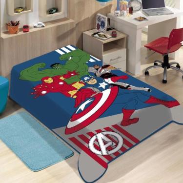 Imagem de Cobertor Juvenil Raschel Vingadores Jolitex Ternille - Ind E Com Jolit