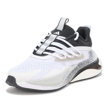 Imagem de adidas Alphaboost V2 Tênis masculino, Branco/cinza sólido/preto, 38