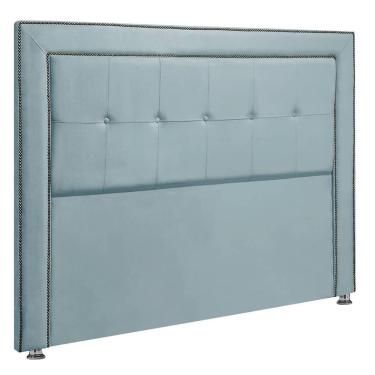 Imagem de Cabeceira Estofada para Cama Box Casal 140cm Ravena Veludo - SOFA STORE