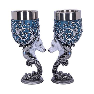 Imagem de Nemesis Now B5192R0 Cálice Wild at Heart 18,5 cm (conjunto de 2), aço inoxidável, 200 ml