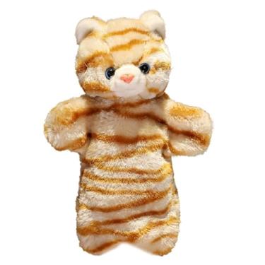 Imagem de Fantoches de mão de animais, fantoches de mão para crianças, Fantoche de mão macia para contar histórias Fantoches de animais de gato, Brinquedo de pelúcia animal imaginativo fingir brinquedo educativ