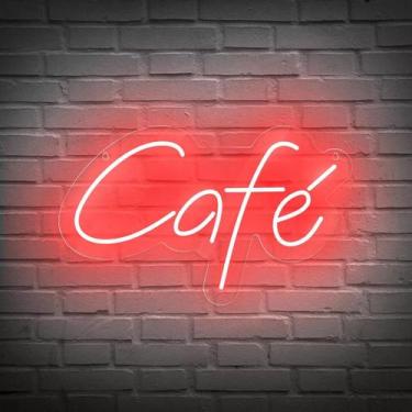 Imagem de Painel Neon Led Café Escrita Luminosa Amantes De Café - CNC Sorocaba