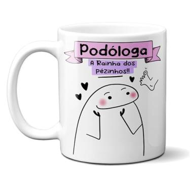 Imagem de Caneca Xícara Porcelana Meme Flork Presente Podologa